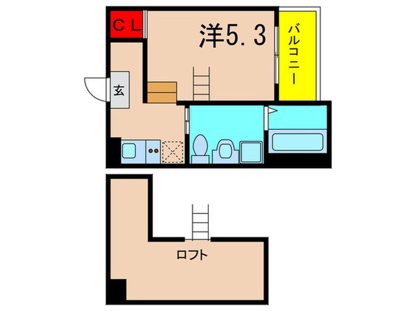 プラウド五番町の物件間取画像